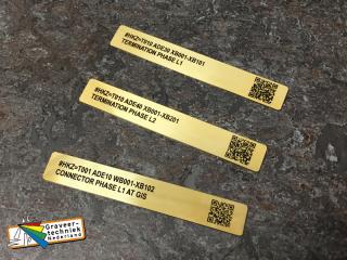 Messing plaatjes met barcode